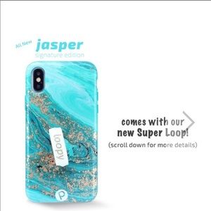 Loopy case iPhone X case jasper matte teal